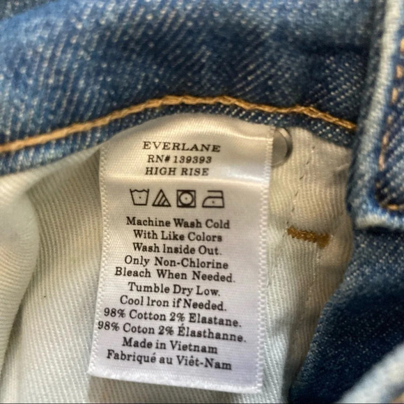 Everlane High Rise Ankle Jean  Sz: 25 - Picture 7 of 8